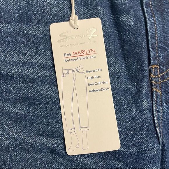 SEVEN 7 The Marilyn Relaxed boyfriend High Rise rolled cuff jeans size 6 NEW! - Picture 12 of 12